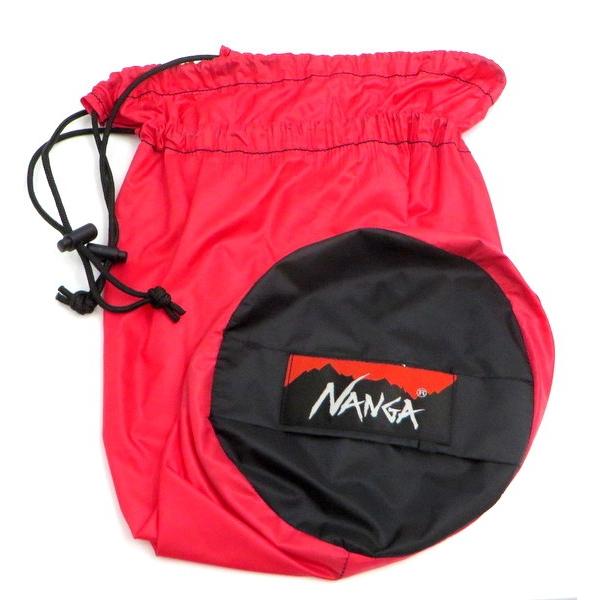 中古(やや傷や汚れあり) ナンガ オーロラライト 450 DX NANGA AURORA LIGHT 寝袋 シュラフ ブラック レッド アウトドア TA0037◇