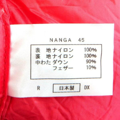 中古（やや傷や汚れあり） ナンガ オーロラライト 450 DX NANGA AURORA LIGHT 寝袋 シュラフ ブラック レッド アウトドア TA0037◇