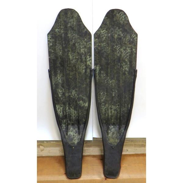 中古（やや傷や汚れあり） ピカソ・マスター 水中狩猟 フィン スキューバ ダイビング Picasso Master SPEED Green Camo Fins 28〜30cm 44/46 TA0034 ◇